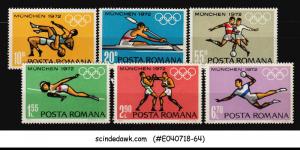 ROMANIA - 1972 OLYMPIC GAME MUNCHEN - 6V - MINT NH