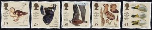 1996 Great Britain , MNH  Birds set # 1653-1657