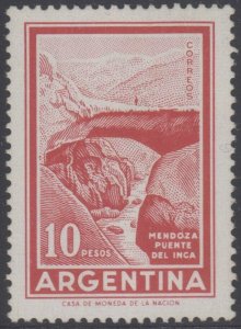 ARGENTINA 1969-70 Sc 889a KEY VALUE WATERMARK 90 MLH SCARCE SCV$475.00 