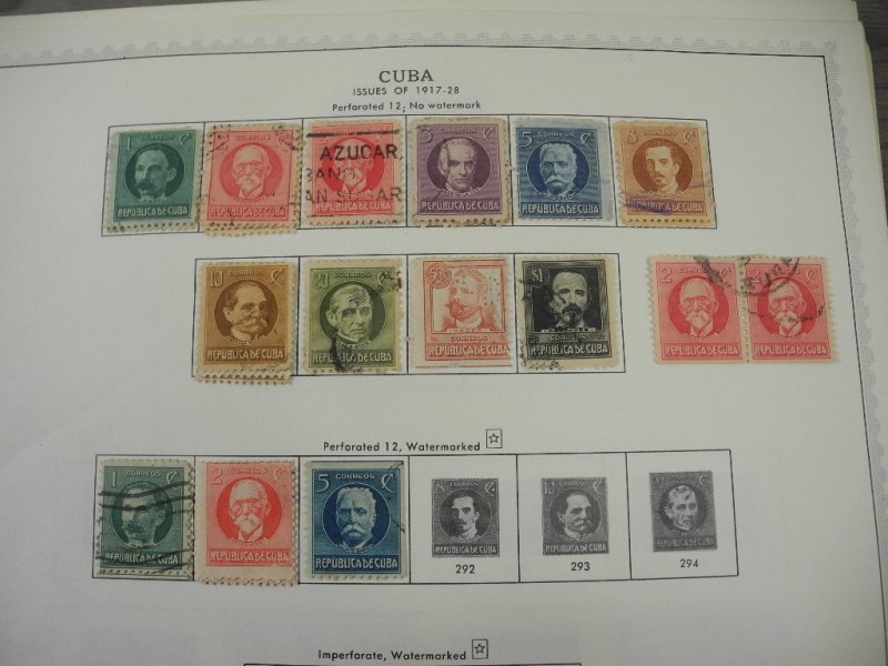 CUBA, Excelelnt Stamp Collection hinged on Minkus Specialty pages