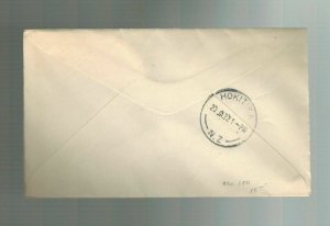 1932 New Zealand Nelson to Hokitika FFC First Flight Cover # C4