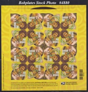 BOBPLATES #4880 Jimi Hendrix Sheet of 16 VF MNH