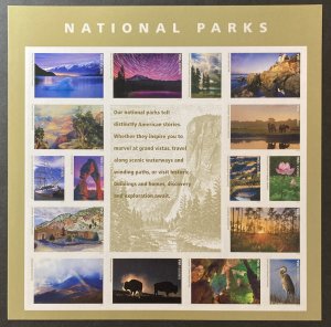 U.S. 2016 #5080 Sheet, National Parks, MNH.