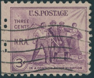 US 732 National Recovery Act Issue; Used -- See details and scan