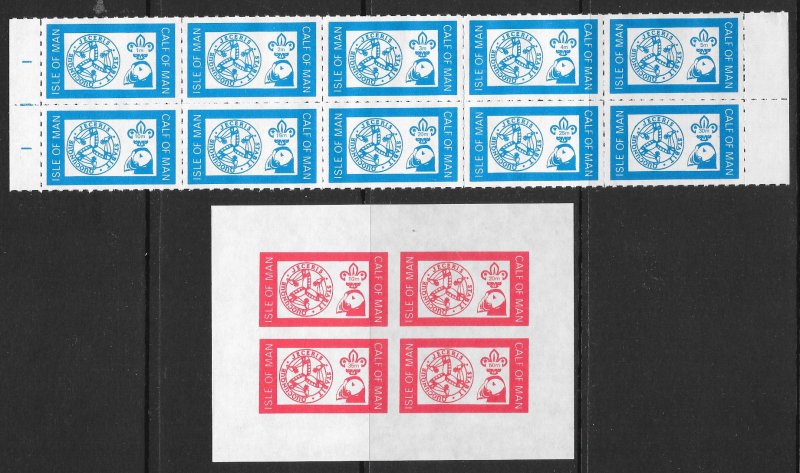 SCOUTING Cinderella Stamp Collection Mint Never Hinged Singles Sheets Imperfs