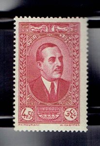 LEBANON SCOTT#141 1937 4.50p PRES. EMILE EDDE' - MNH