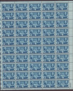 US, 947, WASHINGTON-FRANKLIN, FULL SHEET OF 50, MINT NH, 1940'S COLLECTION