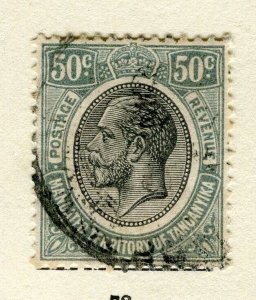 TANGANYIKA; 1927 early GV issue fine used 50c. value