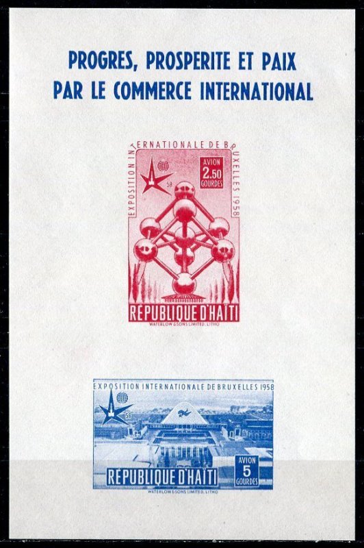 Haiti 1958; Sc. # C114a;  MNH Souvenir Sheet