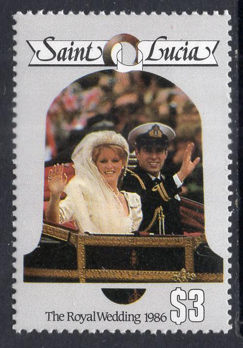 St Lucia 849 Royal Wedding MNH VF