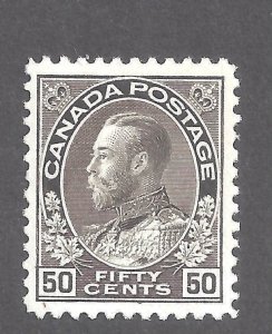 Canada # 120ii MINT NH 50c SILVER ADMIRAL WET PRINTING BS26844