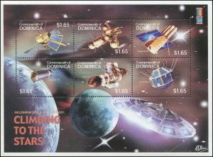 Dominica 2000 Sc 2237 Space Satellites CV $10