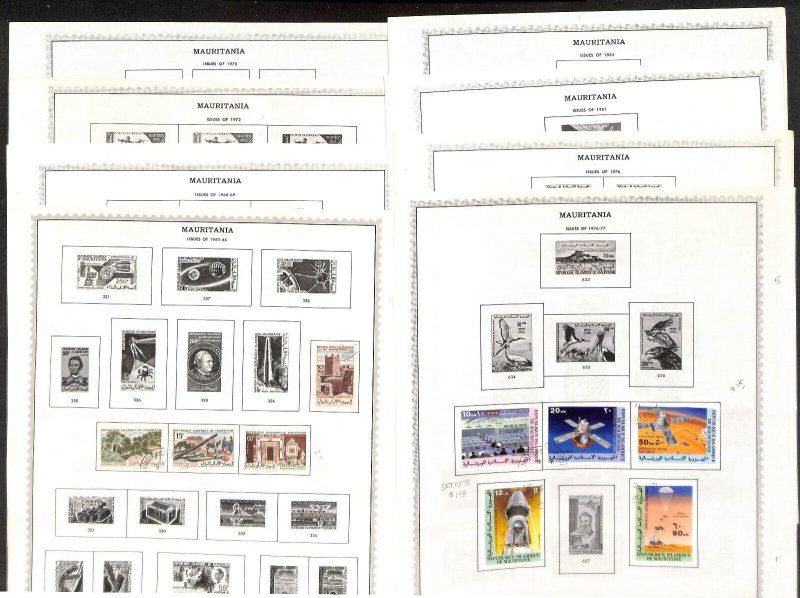 Mauritania Stamp Collection on 35 Minkus Pages 1960-1990 (BD)