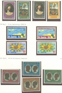 St. Lucia #245-256 Mint (NH) Single (Complete Set) (Art)