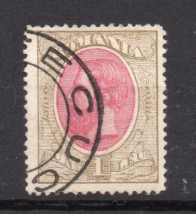 Romania 1893 Carol Early Issue Fine Used 1L. 178793