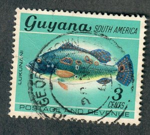 Guyana #41 Fish used single