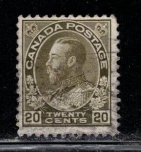 CANADA Scott # 119 Used - KGV Admiral Issue - Hinge Remnant