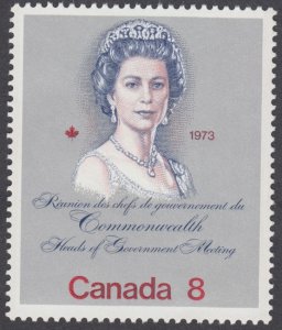 Canada - #620ii Queen Elizabeth II Royal Visit, F Paper Variety - MNH