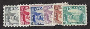 Iceland Scott #170-175 complete set Mint LH VF