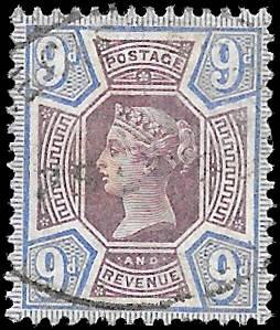 1887 GREAT BRITAIN  Sc# 120 CV $45 Used NHNG No Faults