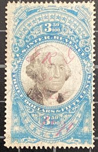 US Stamps - SC# R126 - Used - Small Spot Thin At Top - SCV -  $450.00