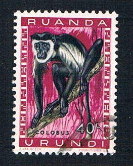 Ruanda Urundi 139 Used Monkey (BP20216)