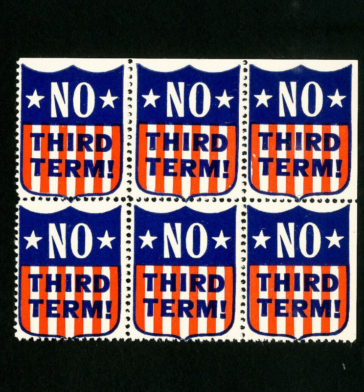 US Stamps Block 6 no third term label