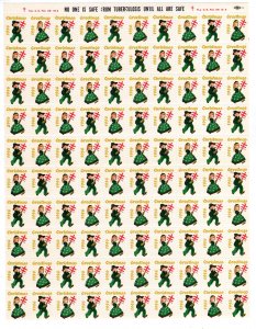 USA., Scott # WX180 Christmas Seals, 1956, Full sheet, Lot 230802 -02