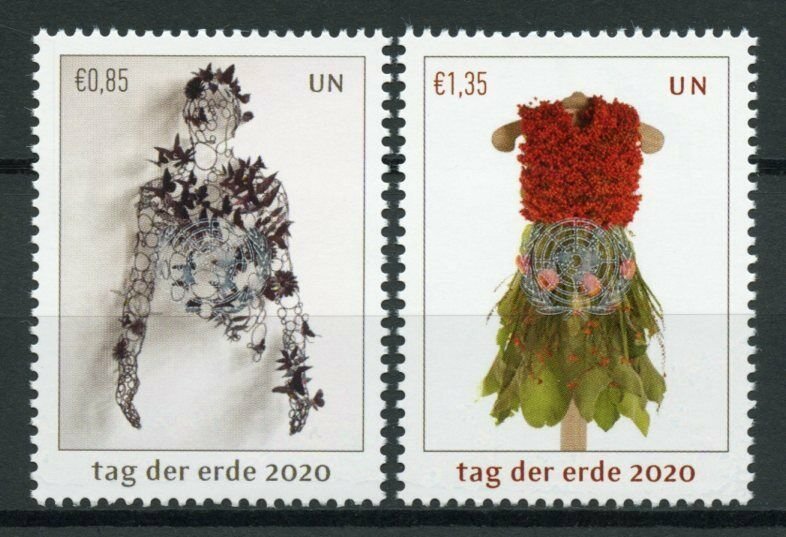 United Nations UN Vienna Art Stamps 2020 MNH Earth Day Cultures 2v Set