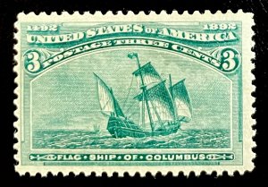 US #232 MINT OG H VF