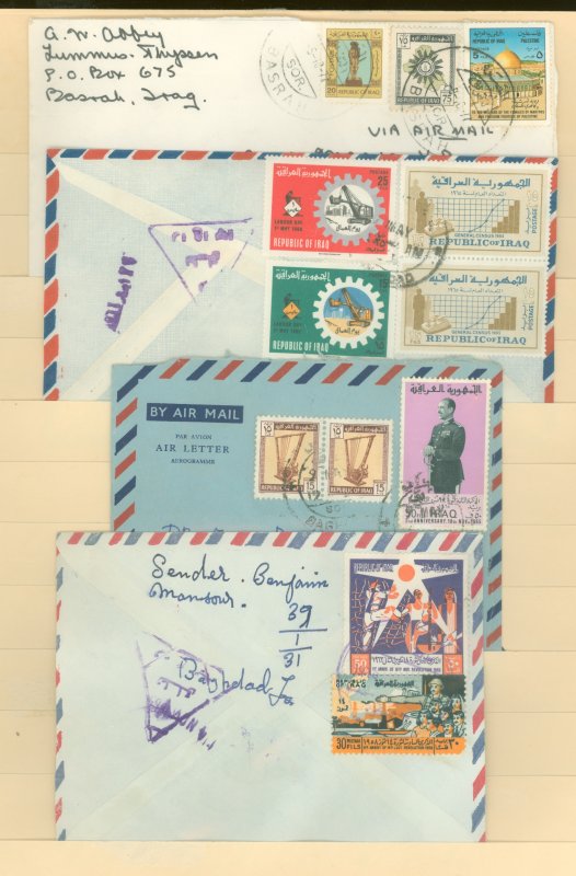 Iraq  4 covers mailed to Texas
