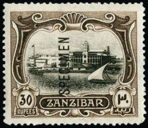 ZANZIBAR 1908 (SPECIMEN) SG241s