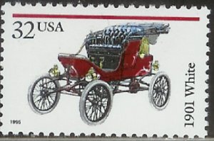 3023 Antique Auto - White MNH single