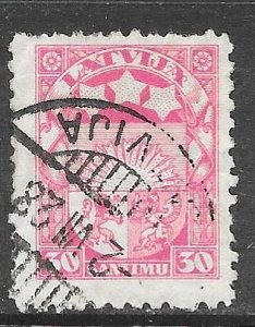 Latvia 123: 30s Arms, Stars, used, F-VF