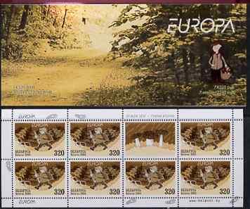 Booklet - Belarus 2004 Europa 2240r booklet (Fungi) compl...