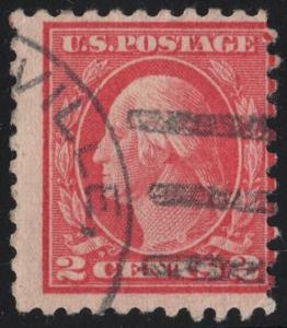 SC#463 2¢ George Washington Single (1916) Used