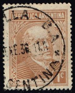 Argentina #419 Domingo Sarmiento; Used (0.25)