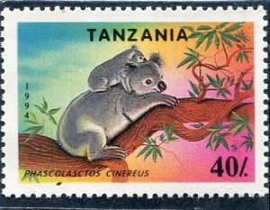 Tanzania 1994 WORLD PROTECTED FAUNA KOALA 1 value Perforated Mint (NH)