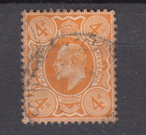 J28082 1909-10 great britain used #144 king