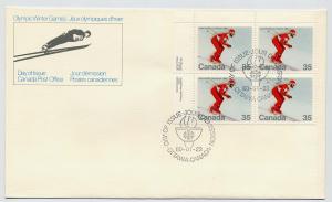 Canada First day cover #848, Downhill Skier