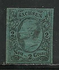 Saxony # 11, Mint Hinge Remain