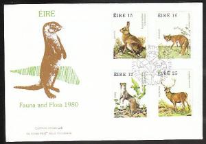 Ireland 480-483 Animals U/A FDC