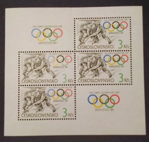 Olympics, Hockey, 1984 Sarajevo, souvenir sheet