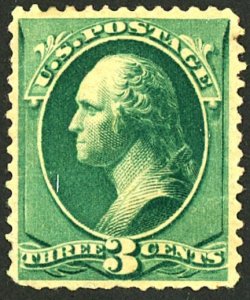 U.S. #207 MINT OG HR CENTER THIN