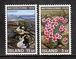 Iceland Landscapes 425-6 MNH VF