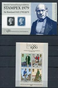 Britain´s National Stamp Exhibition (2) Sheets) MNH 9878