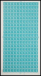 Sg739 8d machin Full Sheet 3 No dot 2 band UNMOUNTED MINT/MNH 