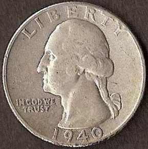 1940 - Washington Quarter - Fine