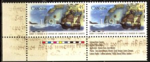 Canada 1997 G. Caboto Ships Voyage Mi.1627 pair MNH