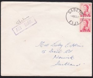 FIJI 1967 cover to New Zealand ex SABETO...................................B3596